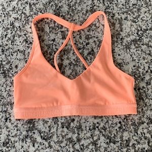 Bright orange under armor bra